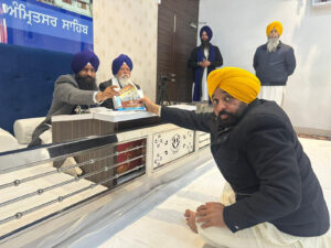 CM Maan at Akal Takht