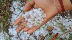 Hailstorm Hits Rajasthan Desert,